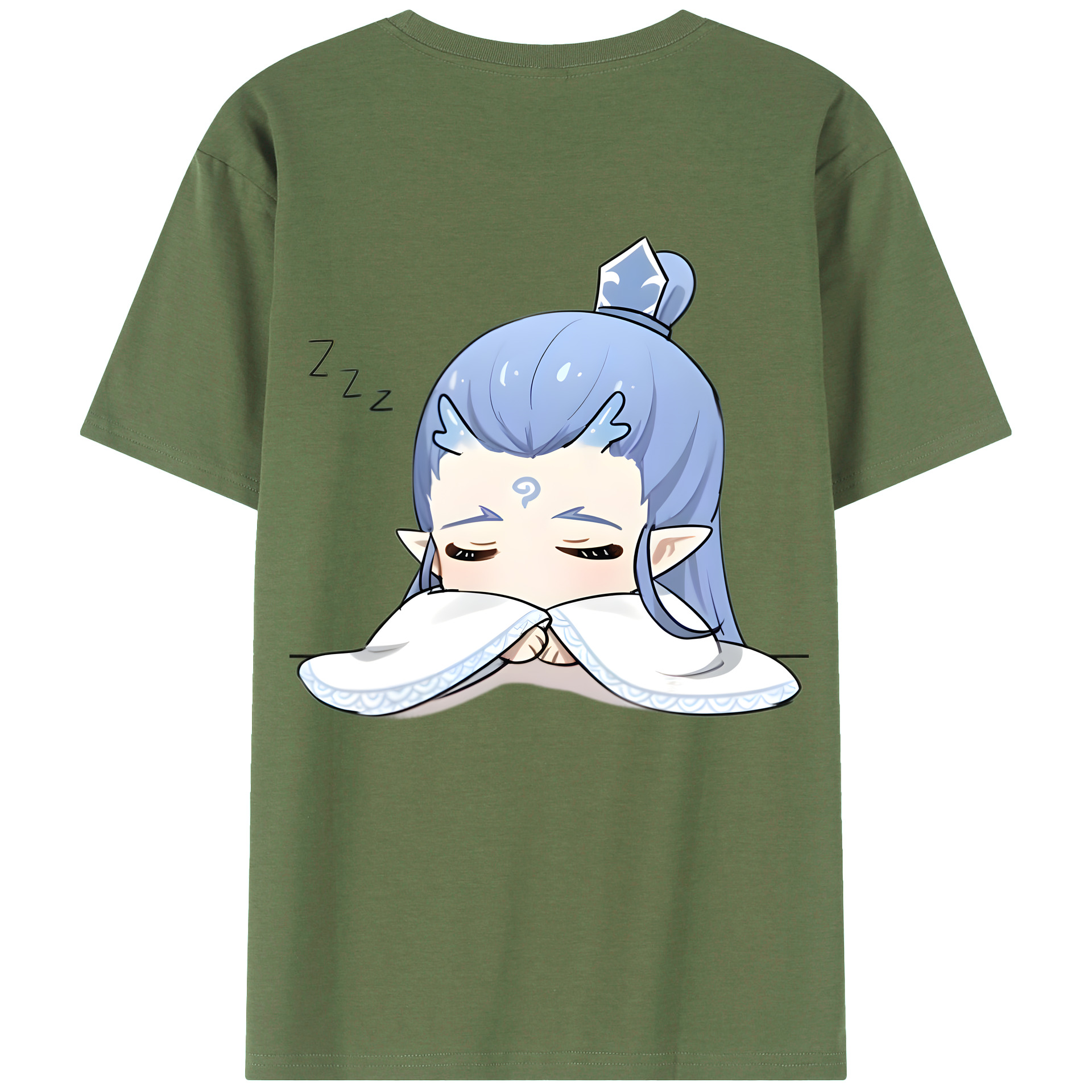 （画像用） Ne Zha 2 ナタ 魔童の大暴れ 綿100％ メンズ半袖Tシャツ（バックプリント） 通気性